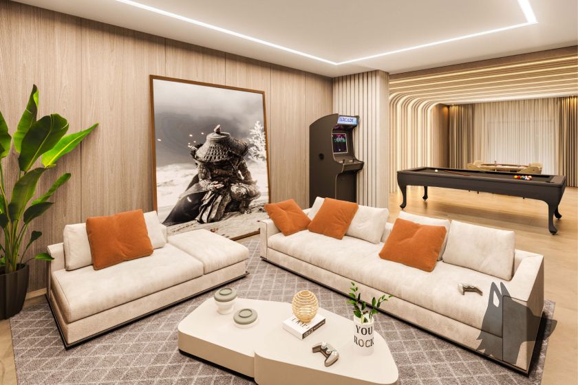 Sala de jogos do Mythos Residence
