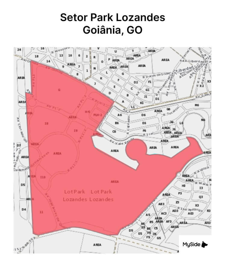 Mapa do Setor Park Lozandes