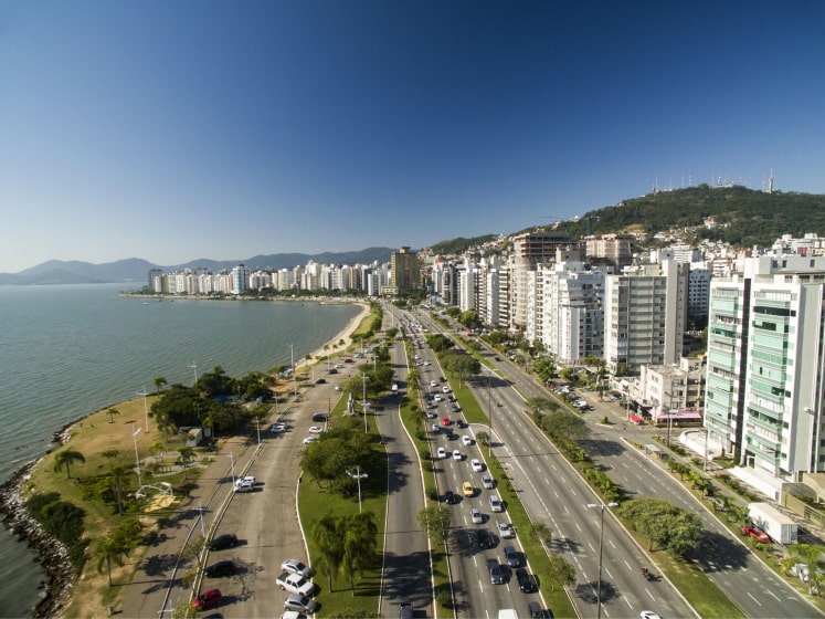 Vista aérea da Beira-Mar Norte
