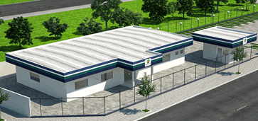 Projeto do posto policial do Eldorado Parque