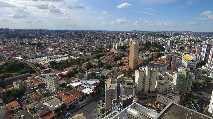 Vista aérea do Cidade Nova, na Região Nordeste de BH