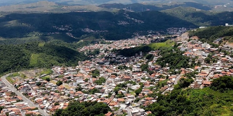 Vista aérea de Nova Lima, MG