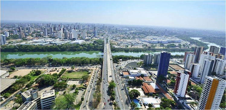 Vista aérea de Teresina, PI