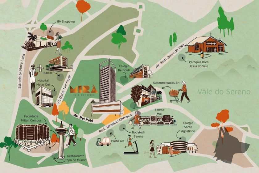 Localização do Mirá Vale do Sereno