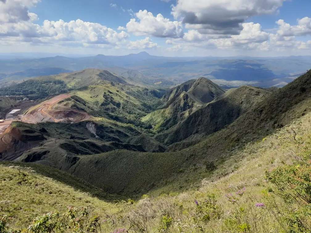 Vista aérea da Serra do Curral