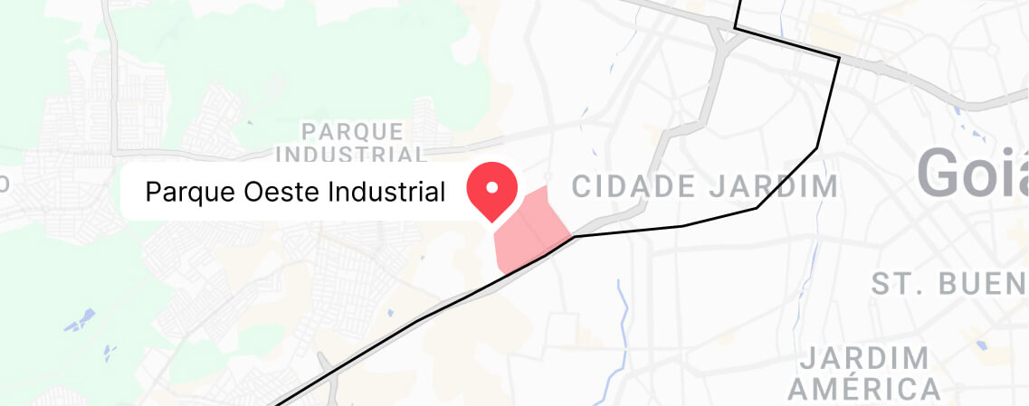 Localização do Parque Oeste Industrial