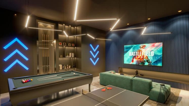 Sala de jogos do Urban Beach Residence