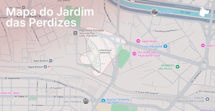 Mapa do Jardim das Perdizes