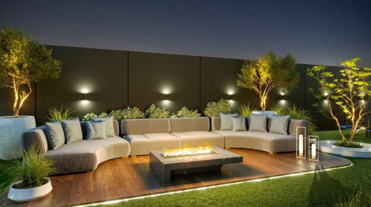 Fire Place do Urban Beach Residence
