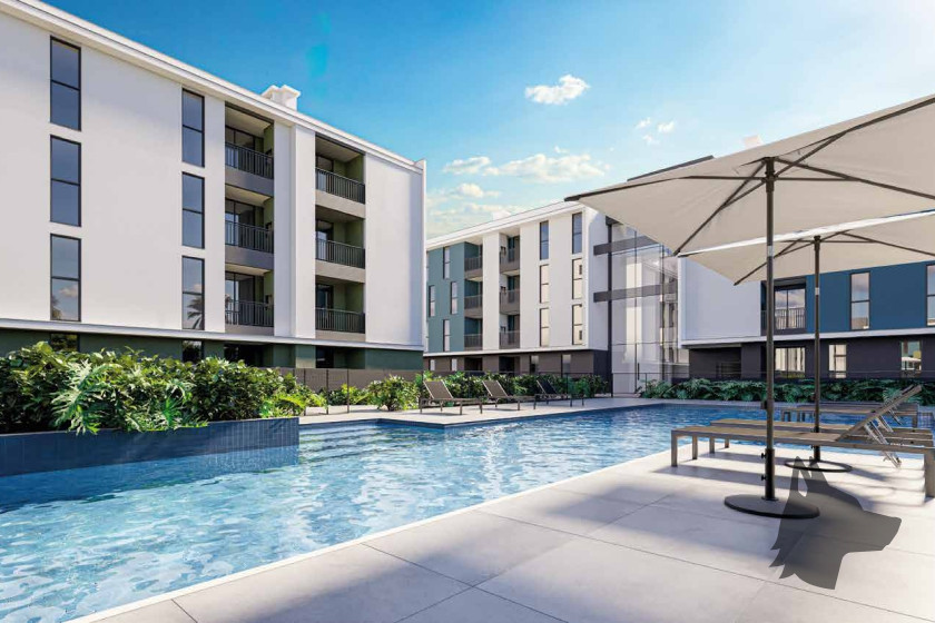 Piscina do Gran Malltech Residence