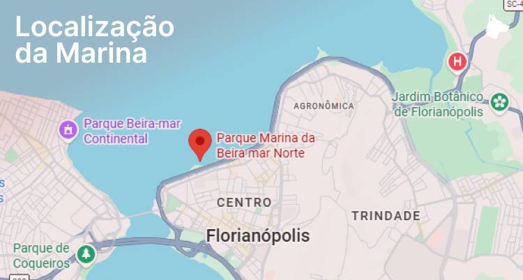 Mapa da Marina de Florianópolis