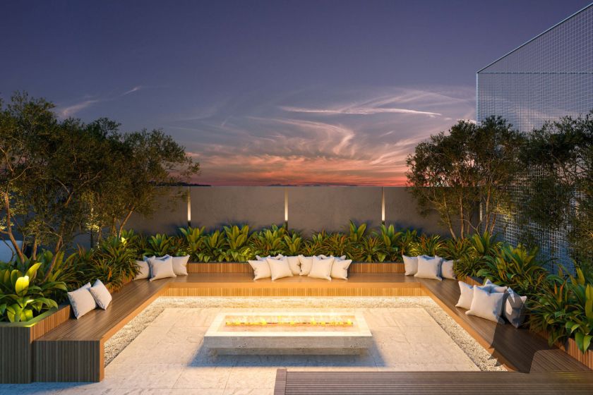 Fireplace do Mythos Residence