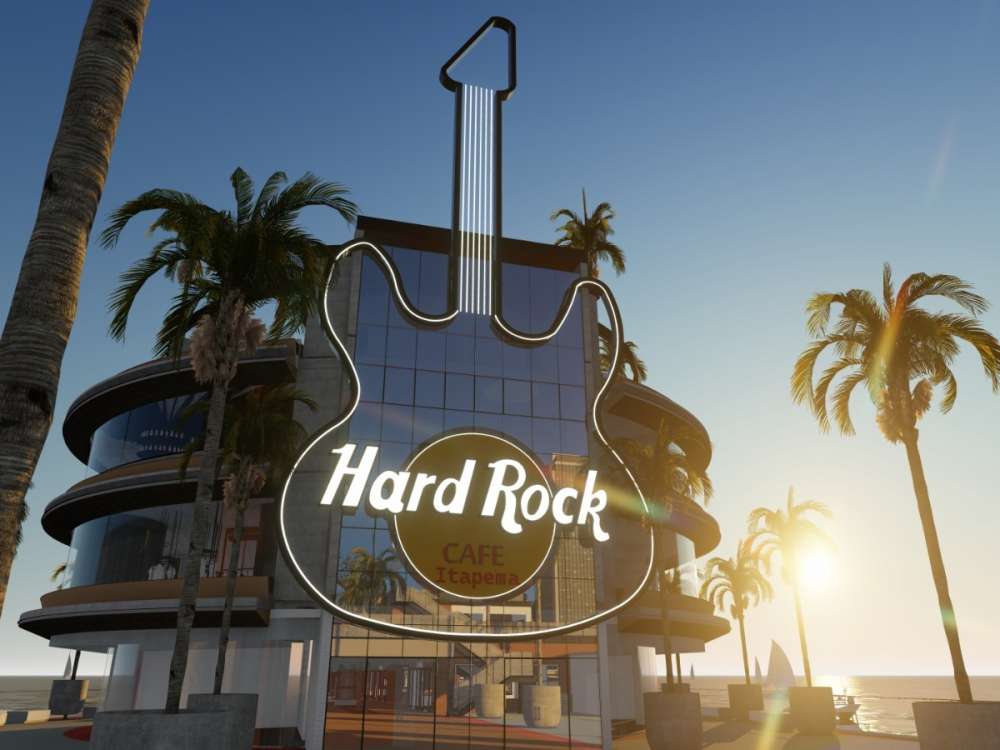 Hard Rock Cafe no pier Oporto, Itapema.