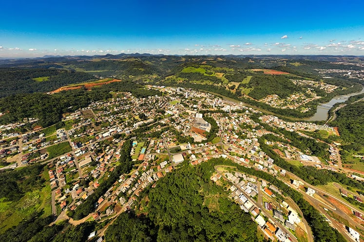 Vista aérea de Luzerna, SC