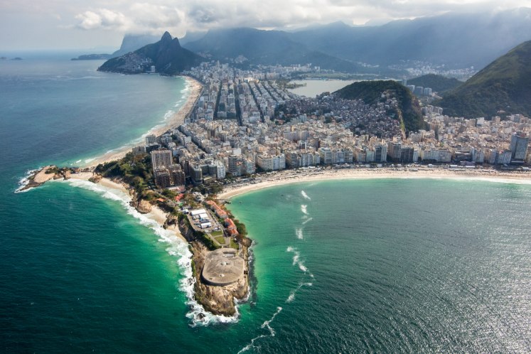 Vista aerea de Copacabana