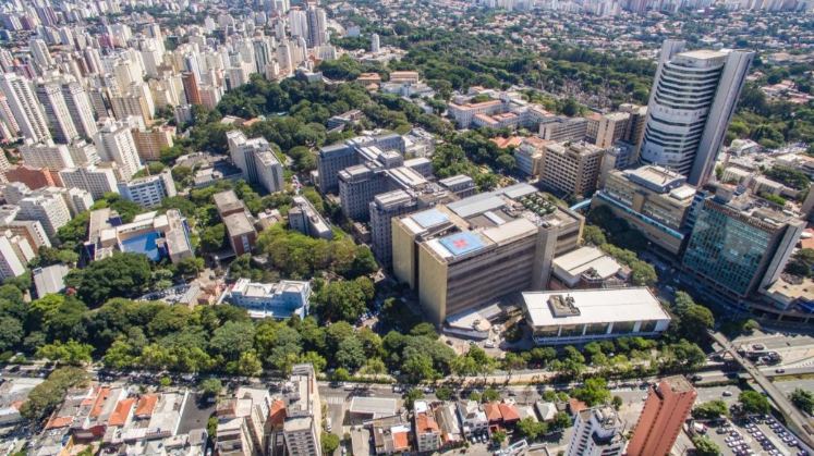 Vista aérea do Hospital das Clínicas da USP