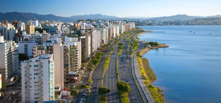 Aérea da Beira Mar Norte, em Florianópolis