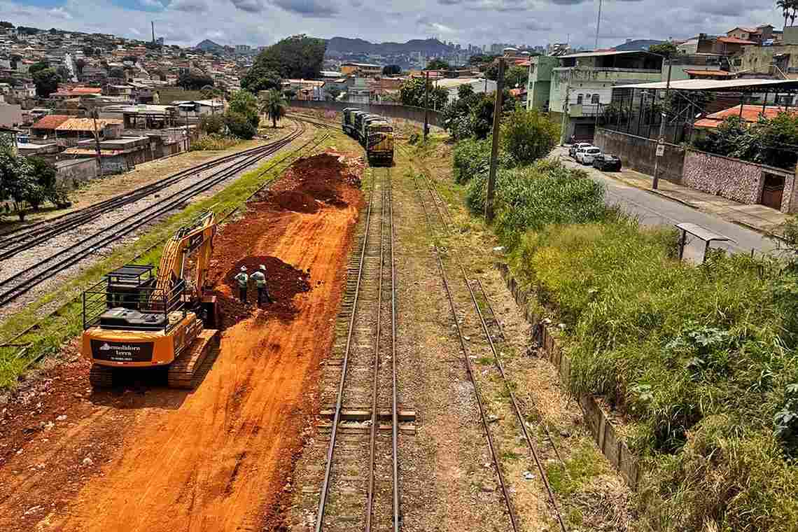 Obras da nova linha de metrô de BH