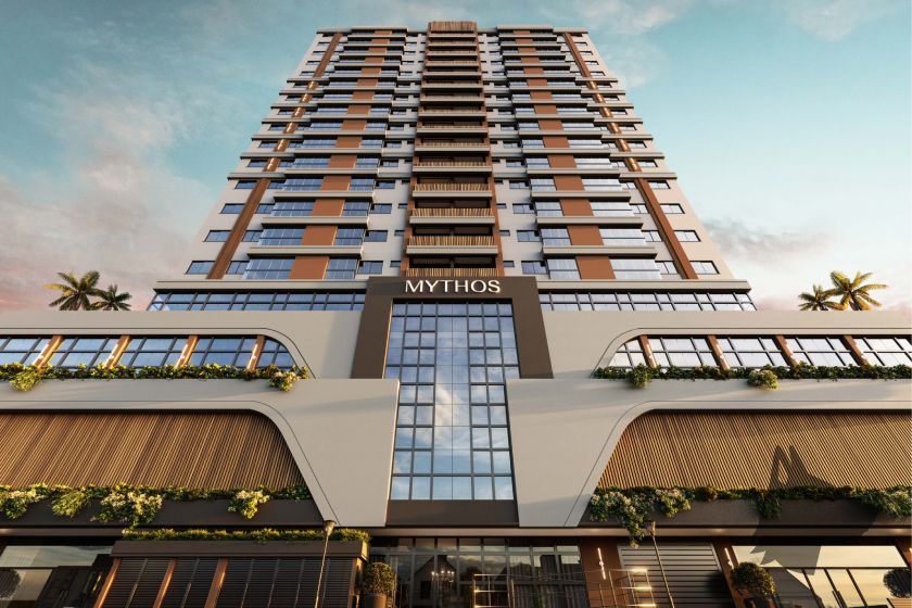 Fachada do Mythos Residence