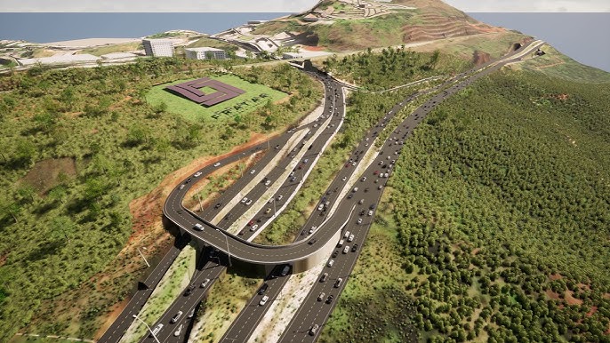 Novo viaduto de Nova Lima e BH