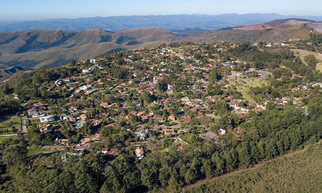 Vista aérea do Morro do Chapéu