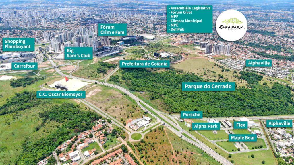 Localização do edifício EuroPark Noronha