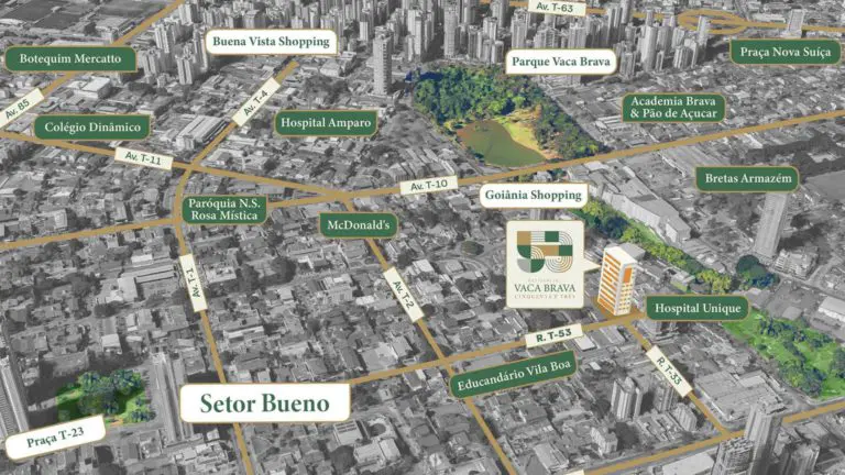 Localização do Vaca brava 53