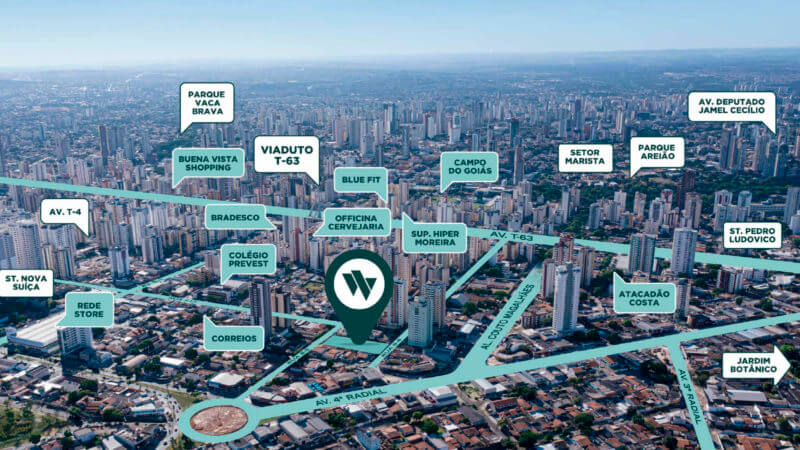 Localização Wish Bella Vista