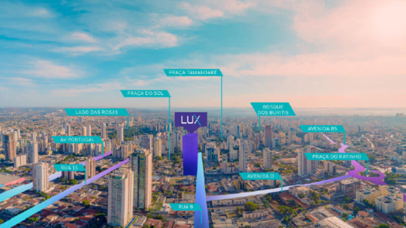 Localização do Lux Oeste