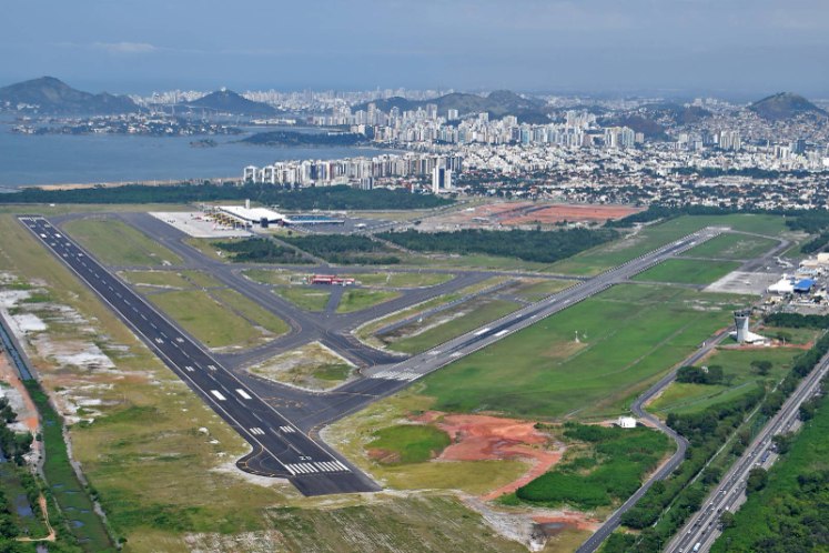 Vista aérea do bairro Aeroporto em Vitória