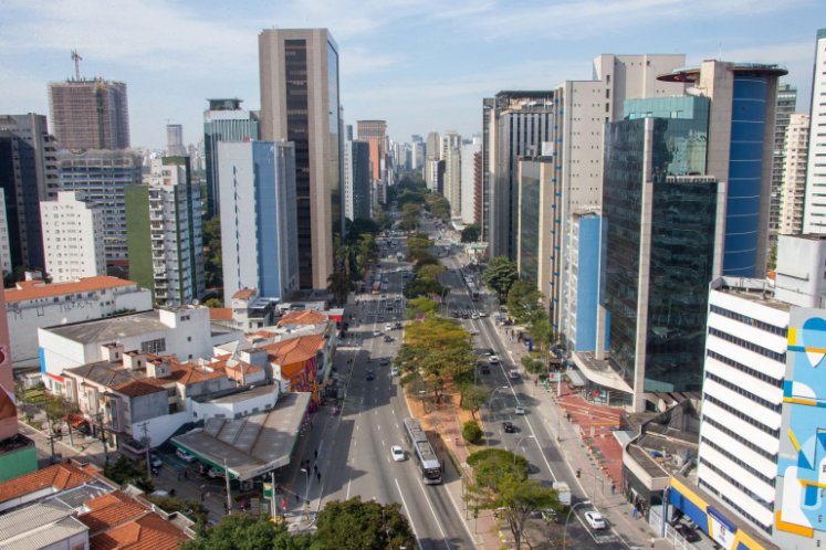 Avenida Faria Lima em Pinheiros, em São Paulo
