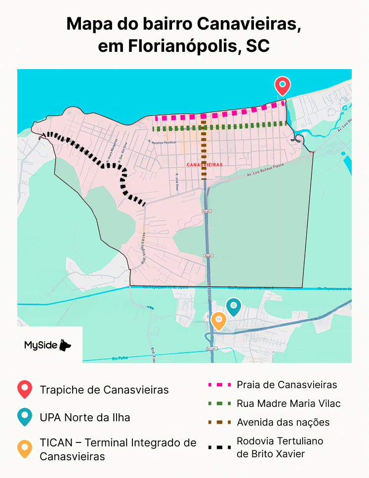 Mapa d Canasvieiras 