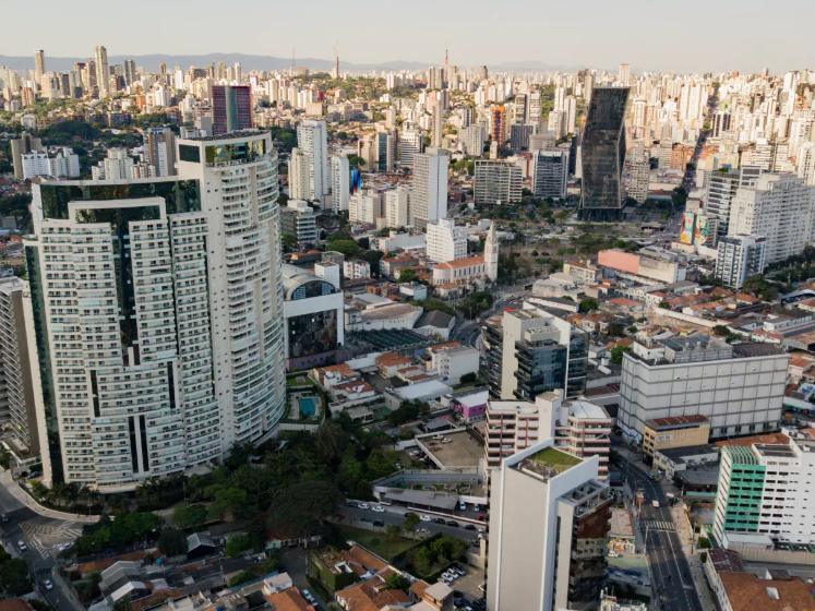Vista aérea de Pinheiros em São Paulo