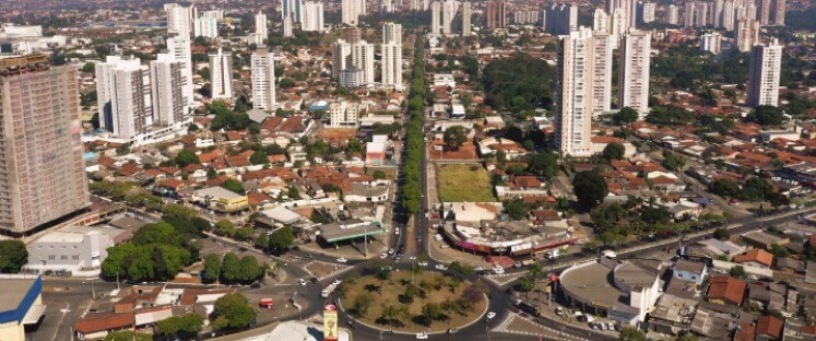 Vista aérea Parque Amazônia - Bairro de Goiânia/Go