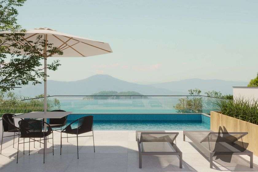 Piscina do Aquamarina Residence