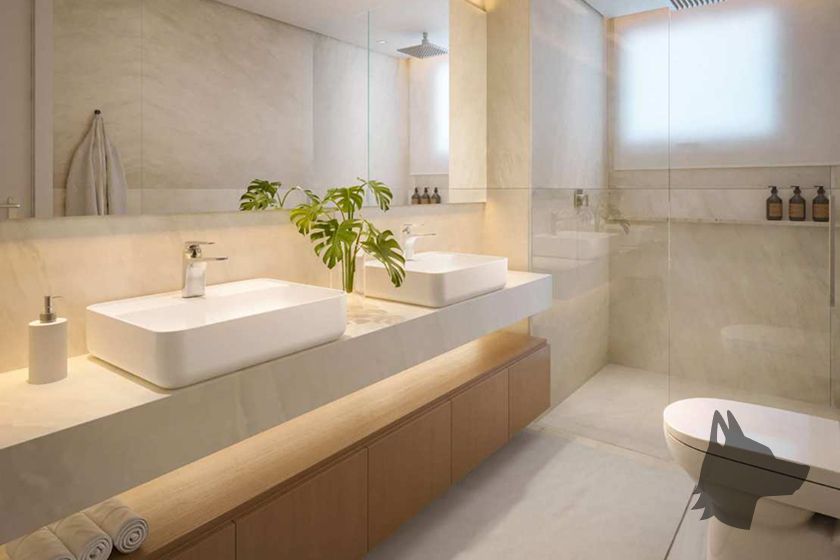 Banheiro do apartamento de 516 m² do José Torres Franco