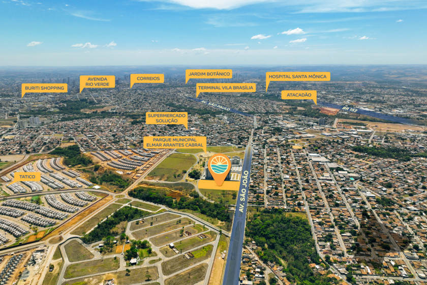 Localização do Parque América Trancoso