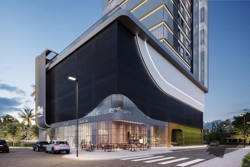 Fachada do Burj Exclusive Residence