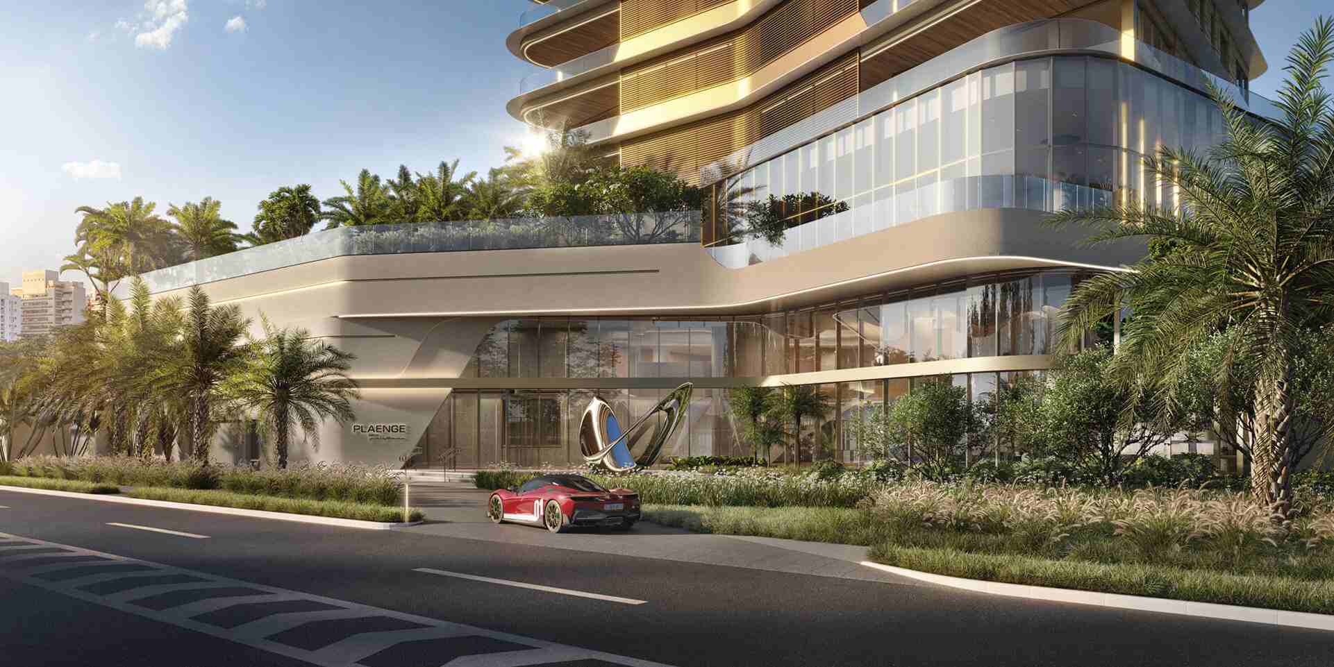 Fachada do Plaenge by Pininfarina Campo Grande