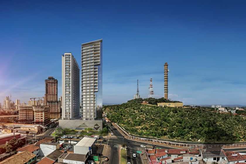 Localização e fachada do Ybiti Home by Opus