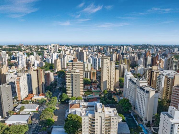 Vista aérea do Moema em São Paulo