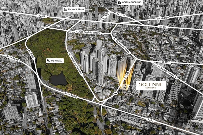Localização do Solenne 