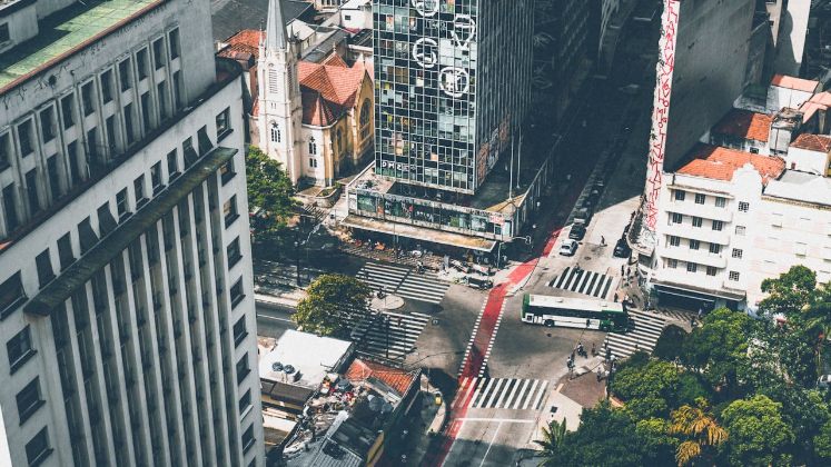 Vista da Consolação em São Paulo