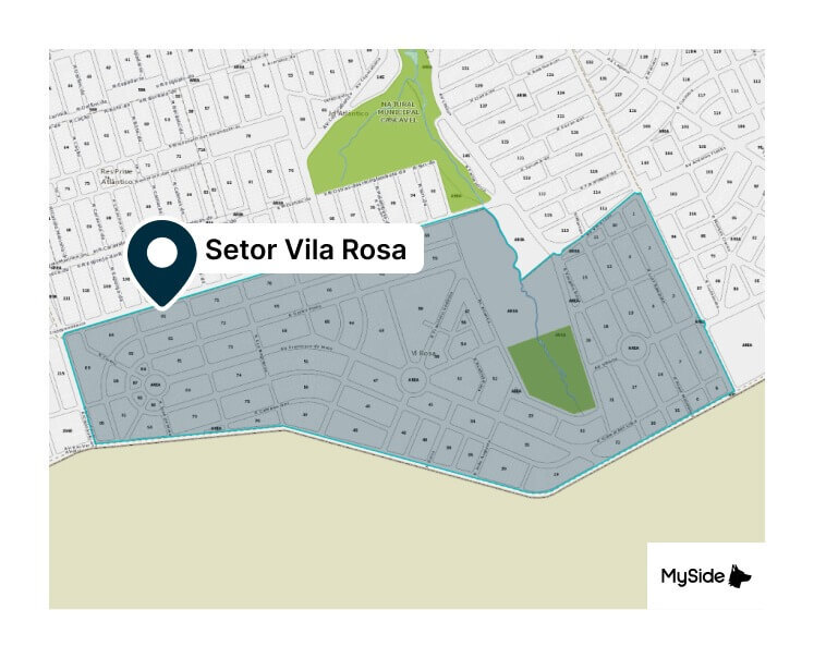 Mapa do Setor Vila Rosa