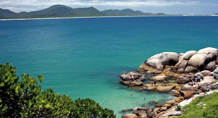 Piscinas naturais da Barra da Lagoa. 