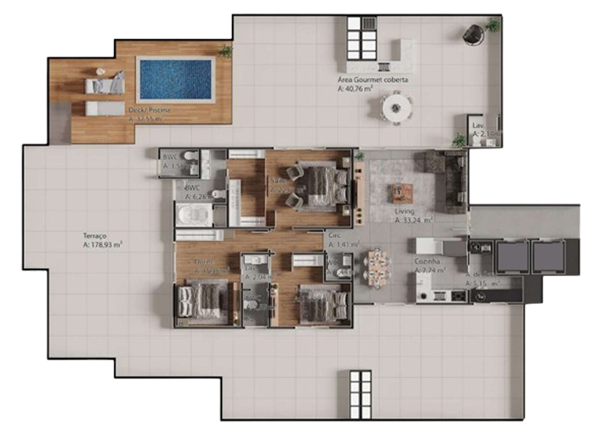 Cobertura do Colina de São Pedro