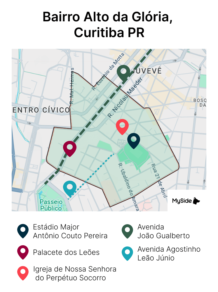 Mapa localização Alto da Glória