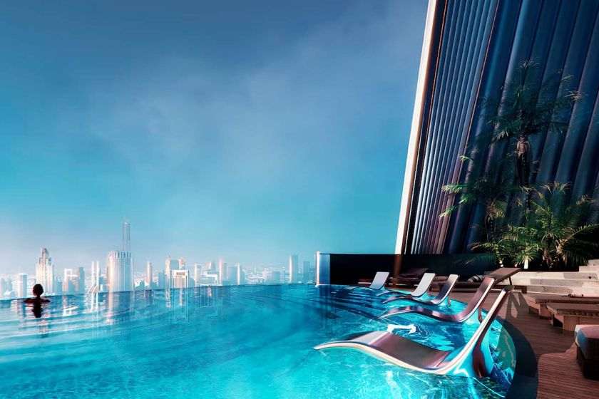 Piscina do Binghatti Exclusive by PH