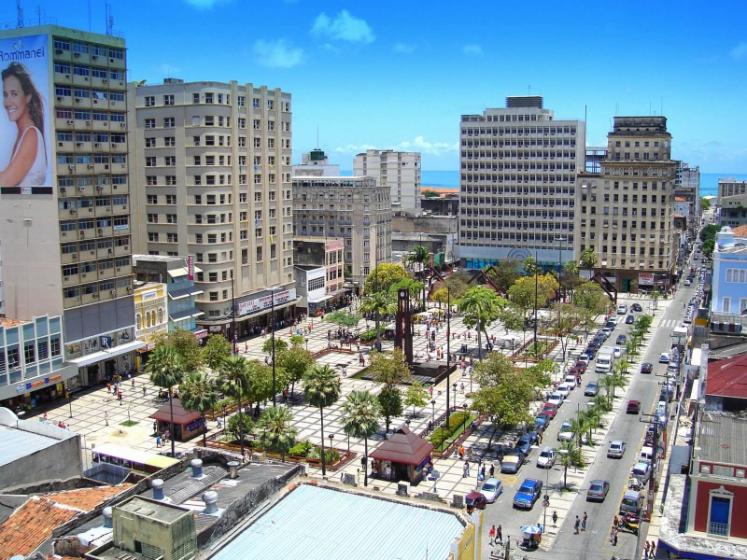Vista aérea do Centro de Fortaleza, CE
