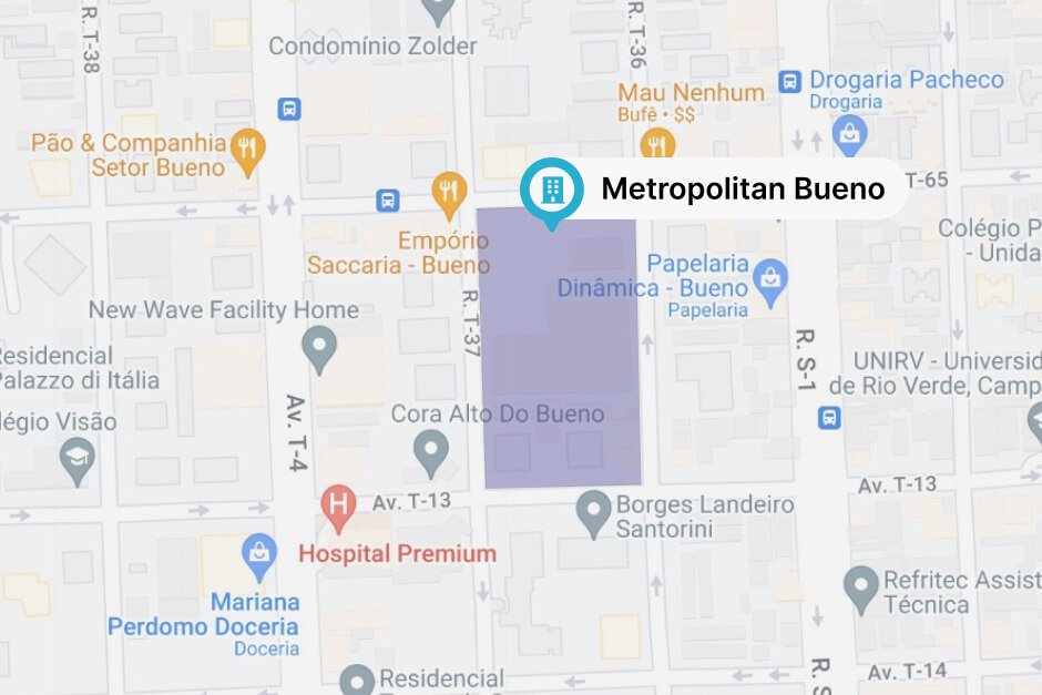 Localização do Metropolitan Bueno